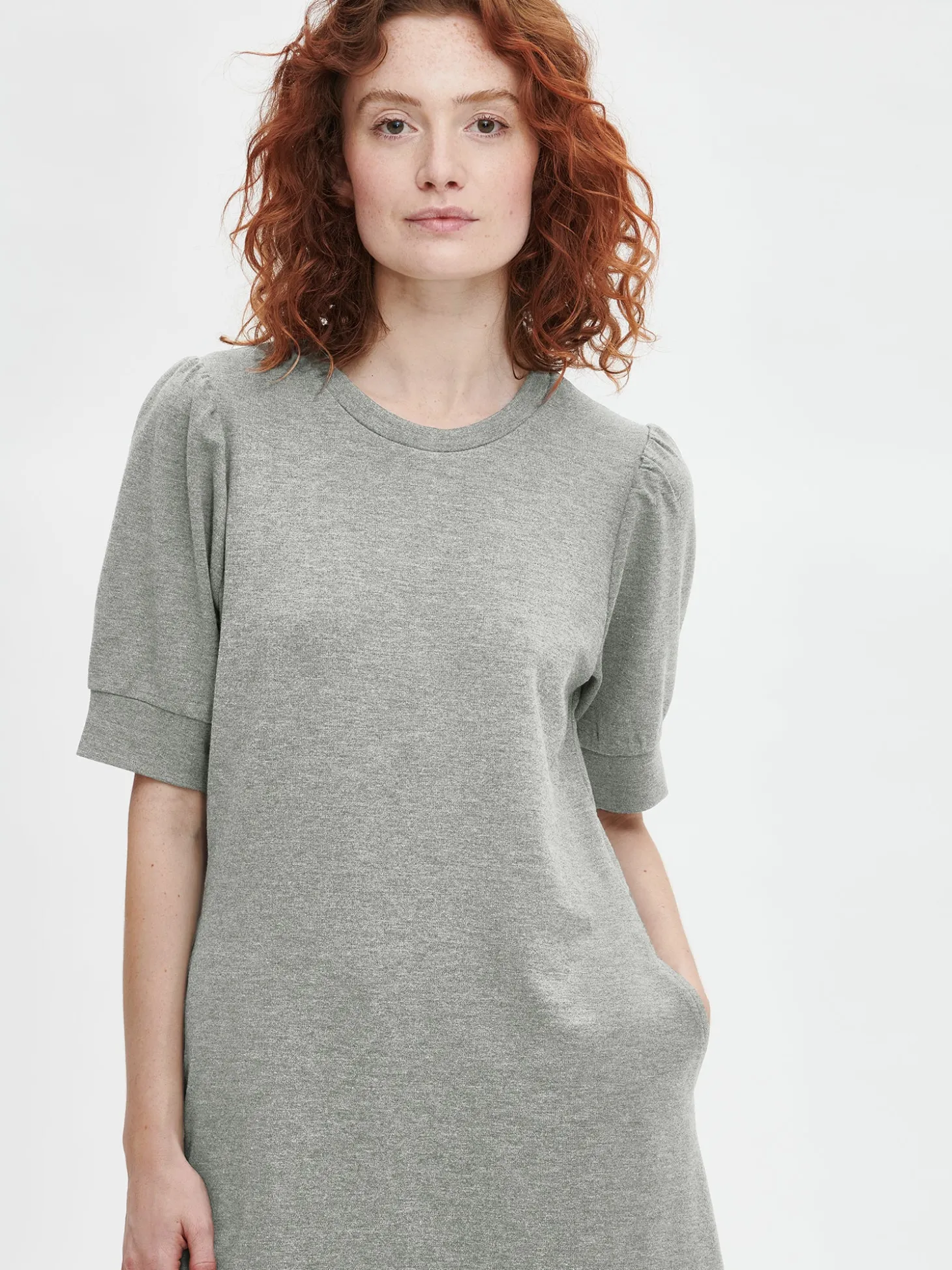 SÖDE mekko - meleerattu harmaa