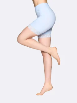 SEAMLESS LACE SHORT leggingsit - sininen