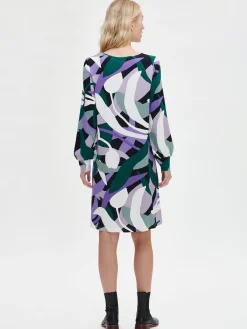 SIIMES lyhyt trikoomekko - monivärinen