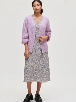 SORBETTI pitkä kangasmekko - oliivinvihreä