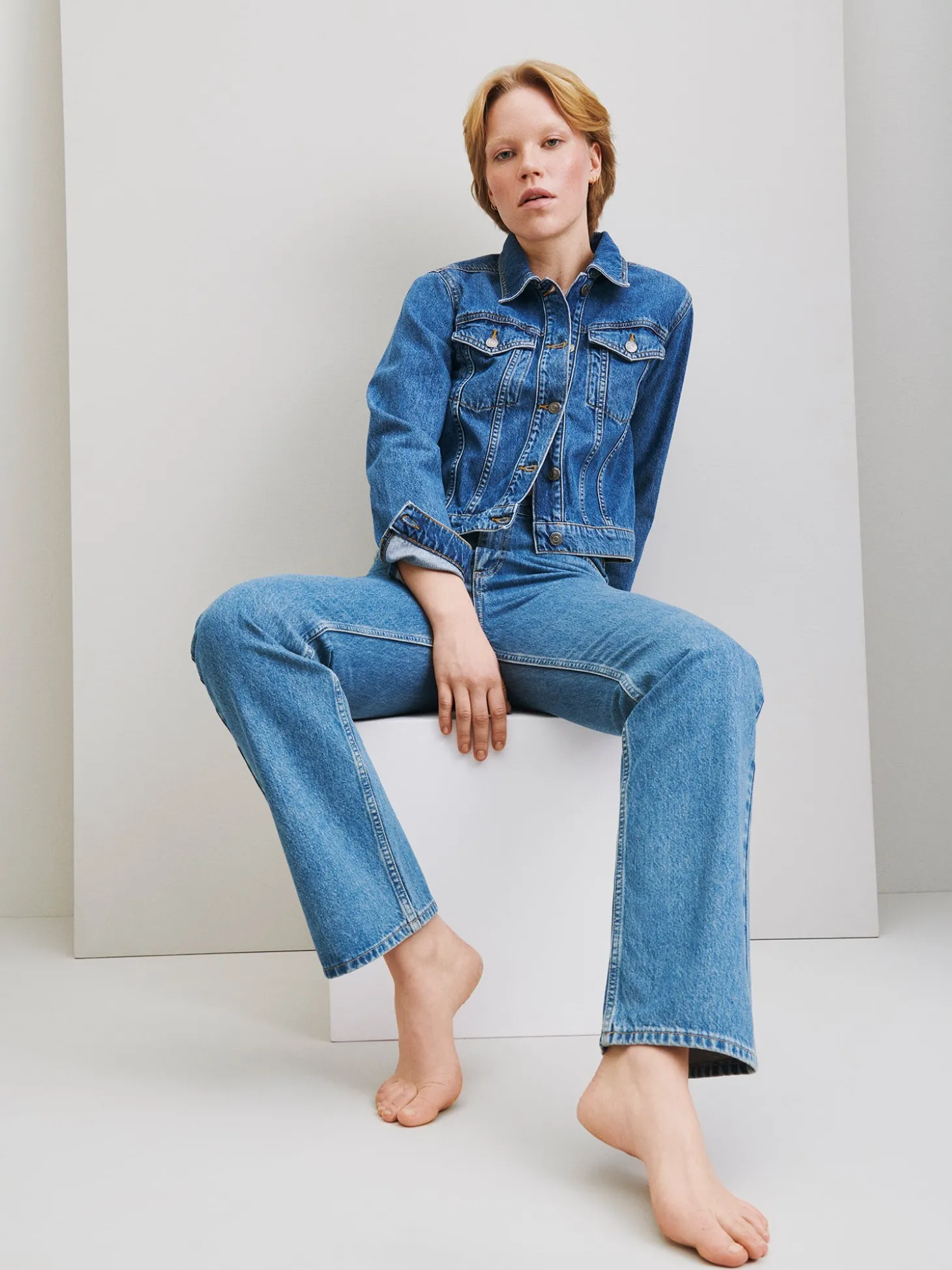 SUORA farkut - vaaleansininen