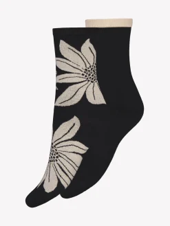 SYLVI nilkkasukat, 2-paria - musta- beige