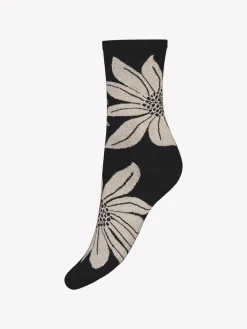 SYLVI nilkkasukat, 2-paria - musta- beige