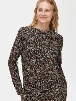 TAMMI trikoomekko - ruskeasävyinen