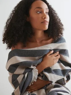 TIE torkkupeitto - musta-beige