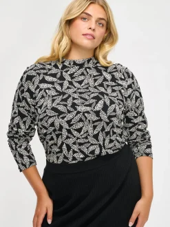 TRIINE pusero - mustavalkoinen