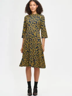 TRIINE trikoomekko - keltainen