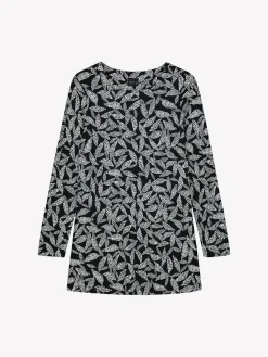 TRIINE tunika - mustavalkoinen