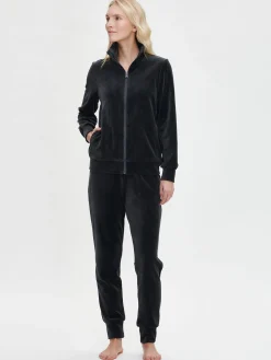 VELUURI housut - meleerattu harmaa