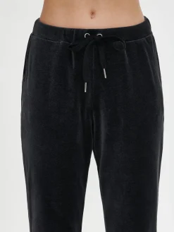 VELUURI housut - meleerattu harmaa