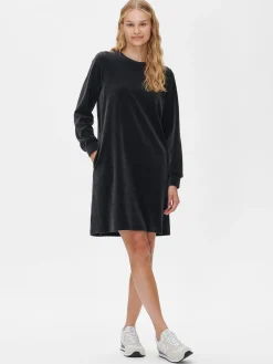 VELUURI mekko - meleerattu harmaa