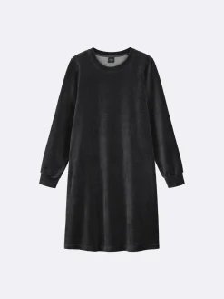 VELUURI mekko - meleerattu harmaa