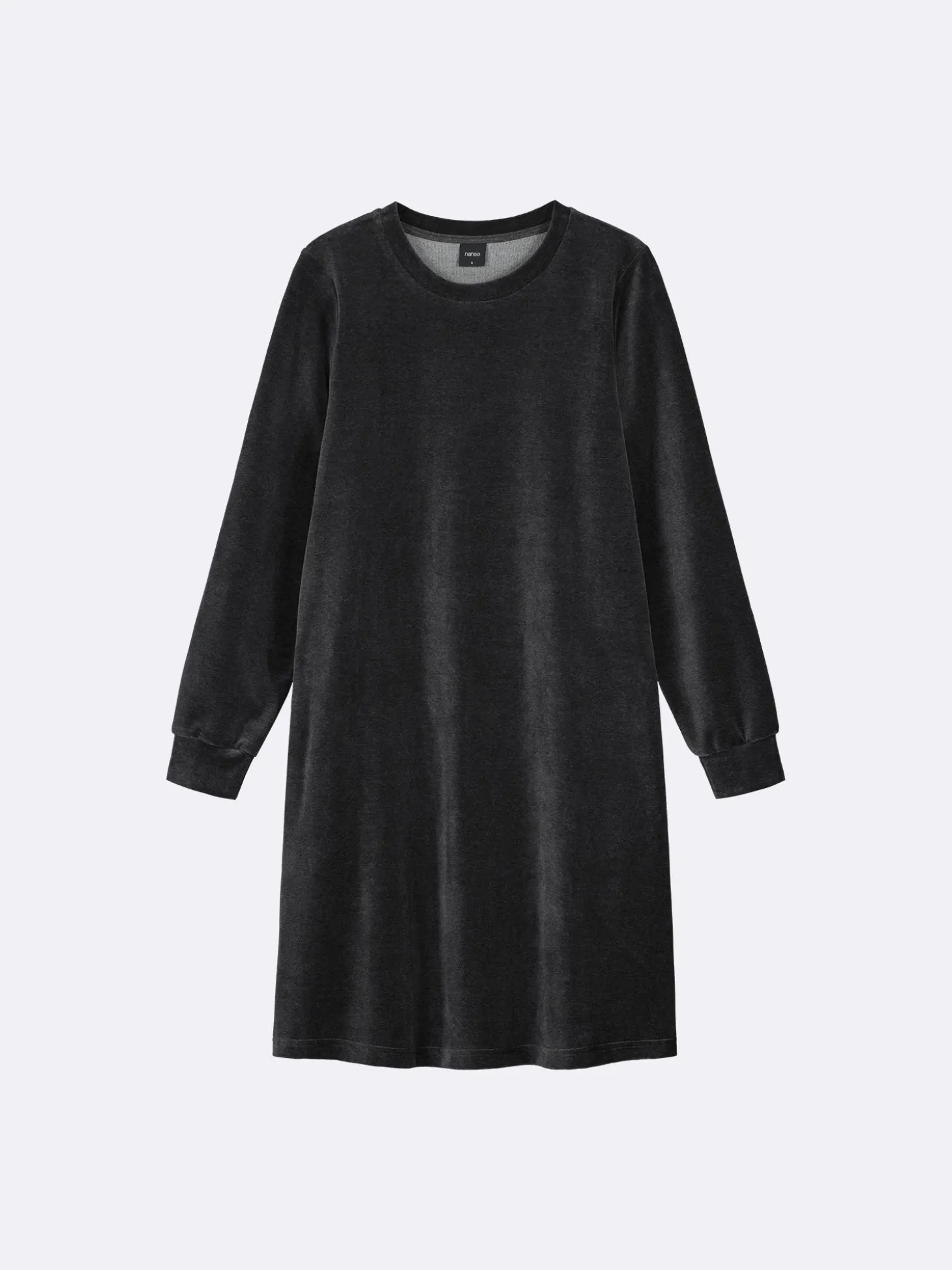 VELUURI mekko - meleerattu harmaa