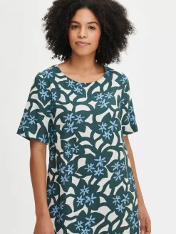 VERNA lyhyt kangasmekko -vihreä