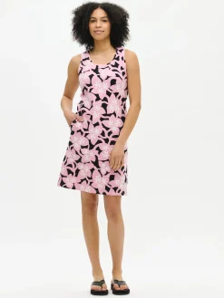 VERNA lyhyt trikoomekko - vaaleanpunainen