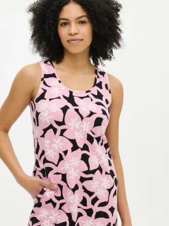 VERNA lyhyt trikoomekko - vaaleanpunainen