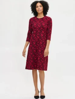 VIENO trikoomekko - punainen