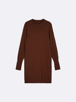 VILLIS lyhyt neulemekko - ruskea