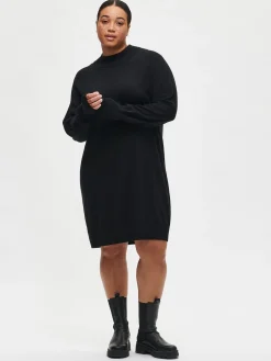 VILLIS lyhyt neulemekko - musta