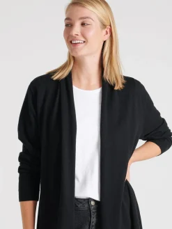 VILLIS lyhyt neuletakki - musta