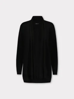 VILLIS lyhyt neuletakki - musta