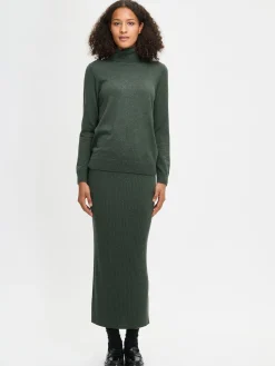 VILLIS neulehame - tumma oliivinvihreä