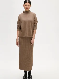 VILLIS neulepusero - ruskeanharmaa