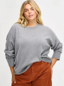 VILLIS neulepusero - vaaleanharmaa