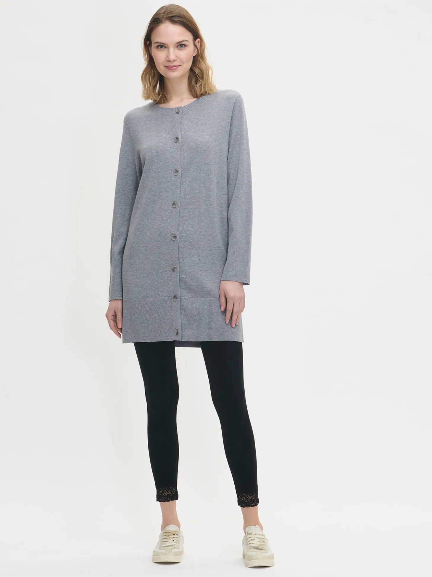 VILLIS neuletakki - vaaleanharmaa