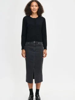 VILLIS neuletakki napeilla - musta