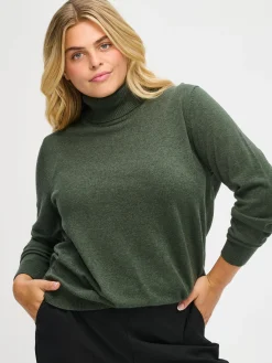 VILLIS pooloneule - tumma oliivinvihreä