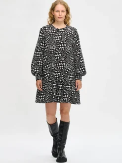 VIRKKUU mekko - mustavalkoinen