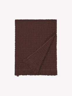 VOHVELI kylpypyyhe - tummanruskea